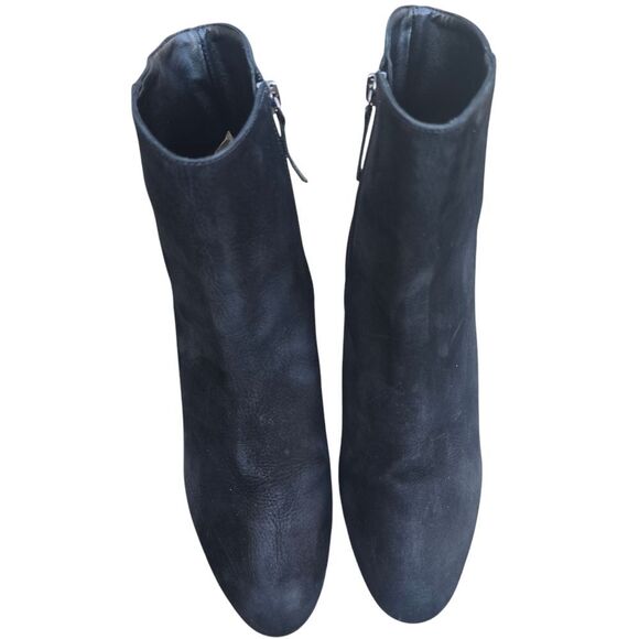 Schutz Women's Black Suede Booties Block Heel size EU 39 / US 9 - Picture 4 of 11